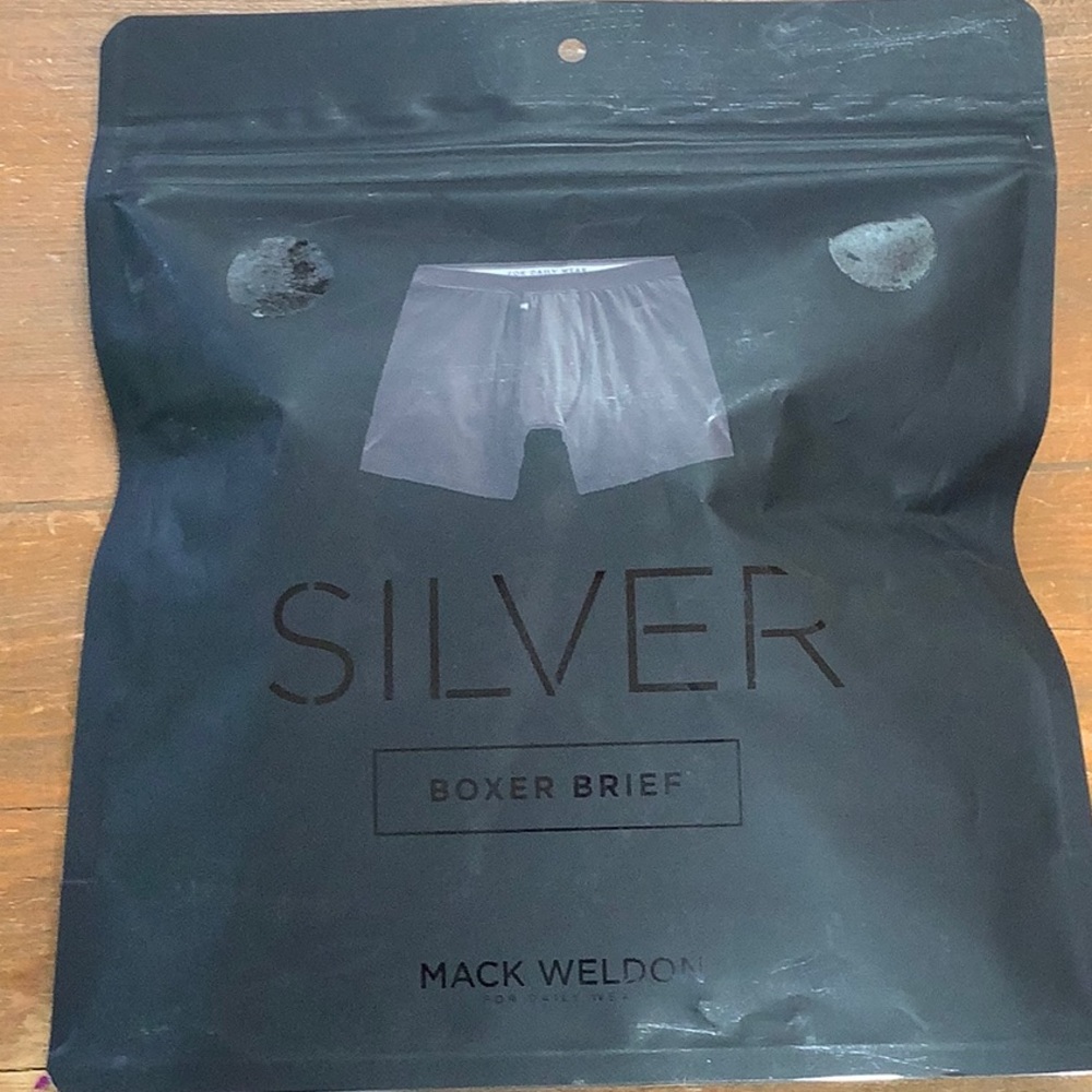 Mack Weldon Silver boxer brief - Men Small